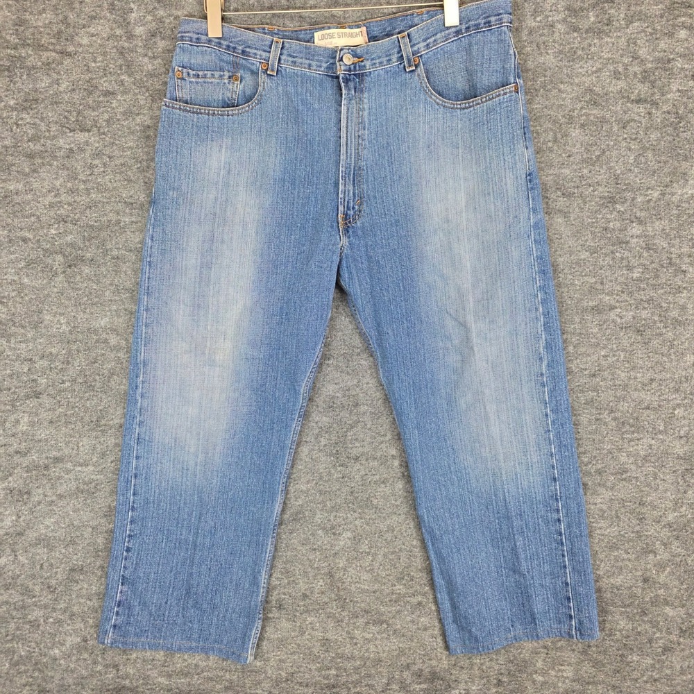 Vintage Levi 569 Jeans Mens W38 L27 Blue Denim Loose Straight Baggy Y2K Casual